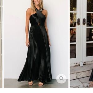 Elegant Black One-Shoulder Evening Dress